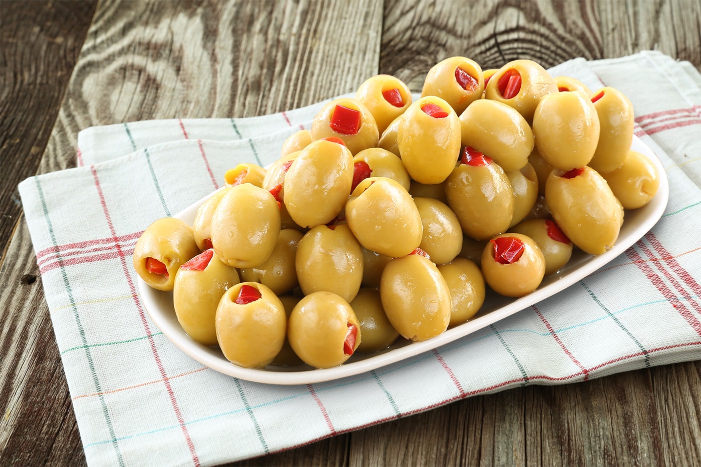 Biberli Yeşil Zeytin